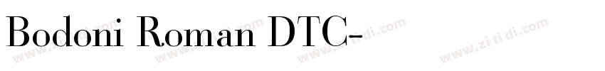 Bodoni Roman DTC字体转换